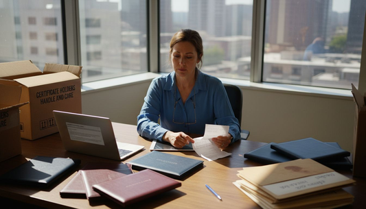 Administrator reviewing certificate holder shipments