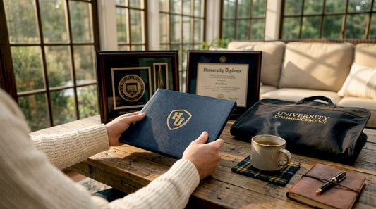 Variety of commencement gift options on table