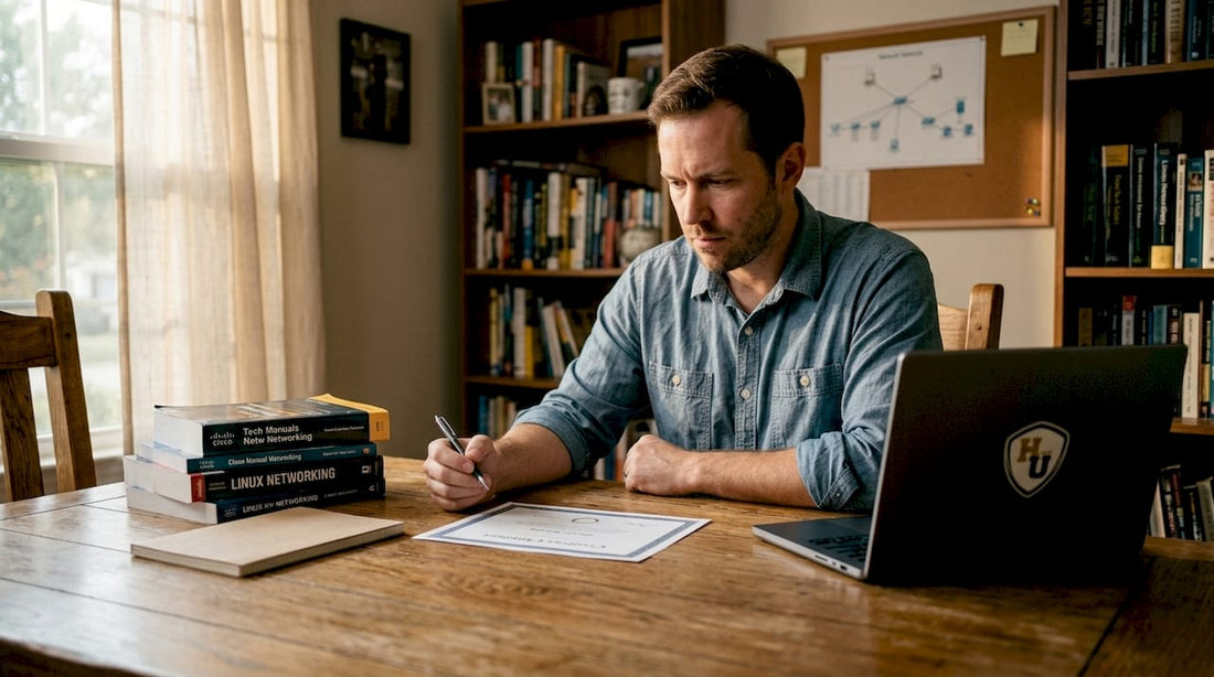 IT professional reviewing a digital certificate