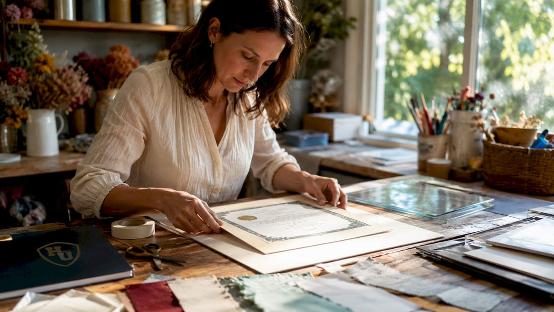 Professional framing educational certificate