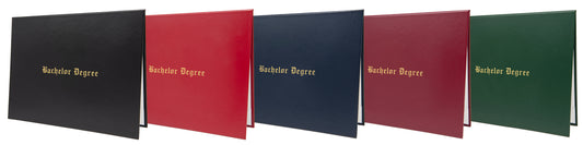 Degree Title Tent-Style Document Cover - Associate, Bachelor, Master, or Doctorate