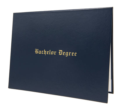 Degree Title Tent-Style Document Cover - Associate, Bachelor, Master, or Doctorate