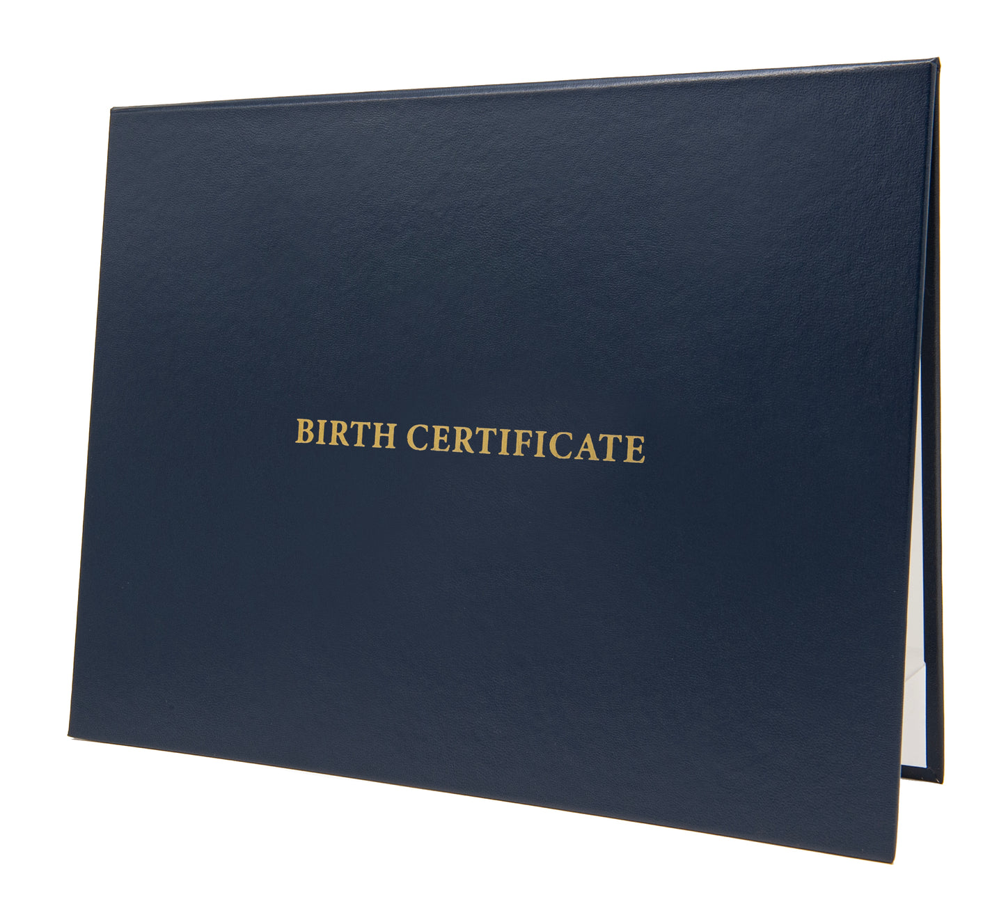 Classic "Birth Certificate" Tent-Style Document Cover