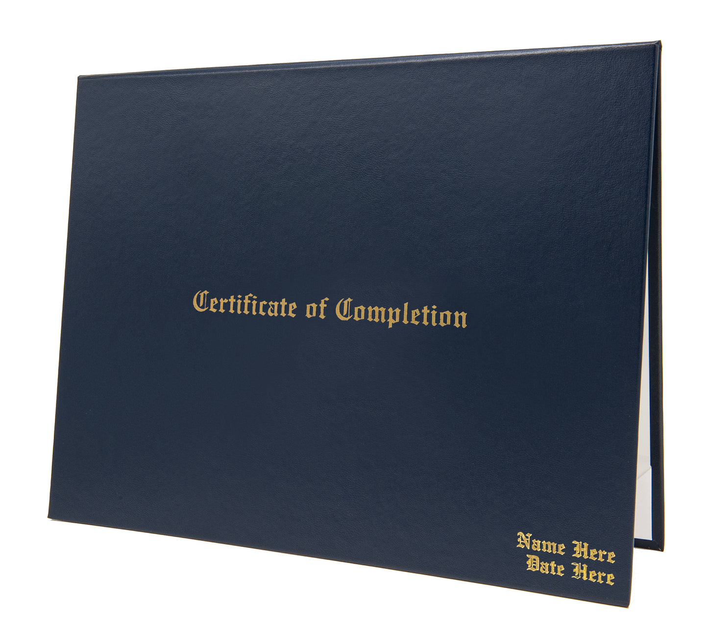 Classic "Certificate of Completion" Tent-Style Document Cover