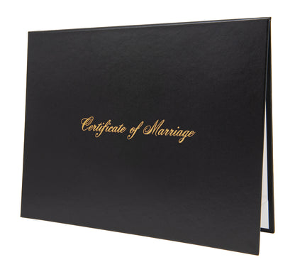 Classic "Certificate of Marriage" Tent-Style Document Cover