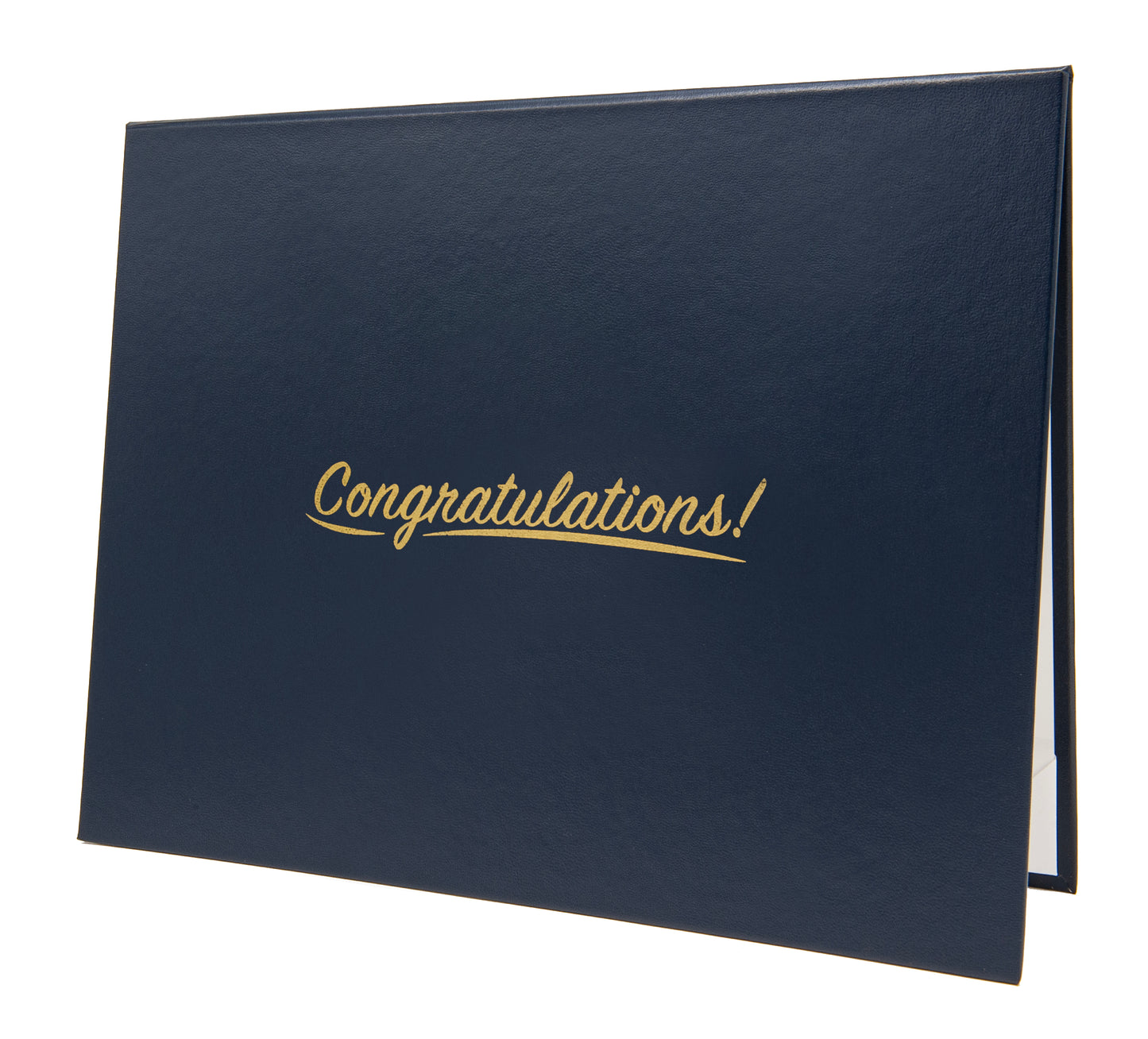 Classic "Congratulations" Tent-Style Document Cover