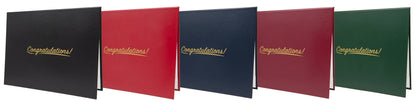 Classic "Congratulations" Tent-Style Document Cover