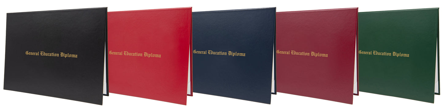 Classic "General Education Diploma" Tent-Style Document Cover