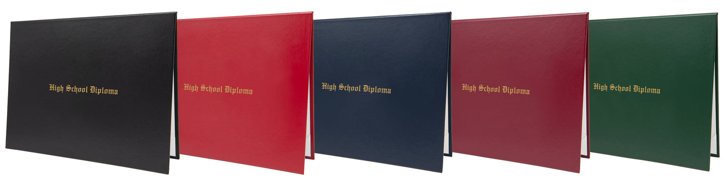 Classic "High School Diploma" Tent-Style Document Cover