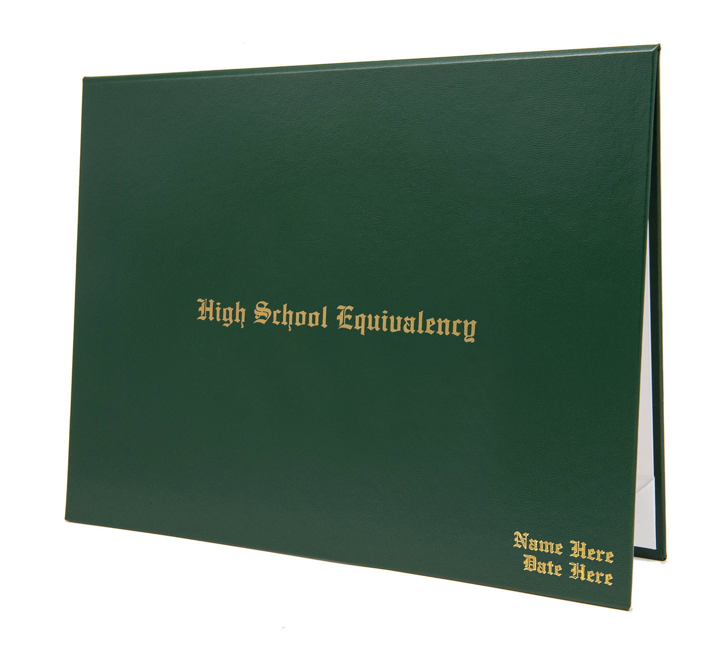 Classic "High School Equivalency" Tent-Style Document Cover