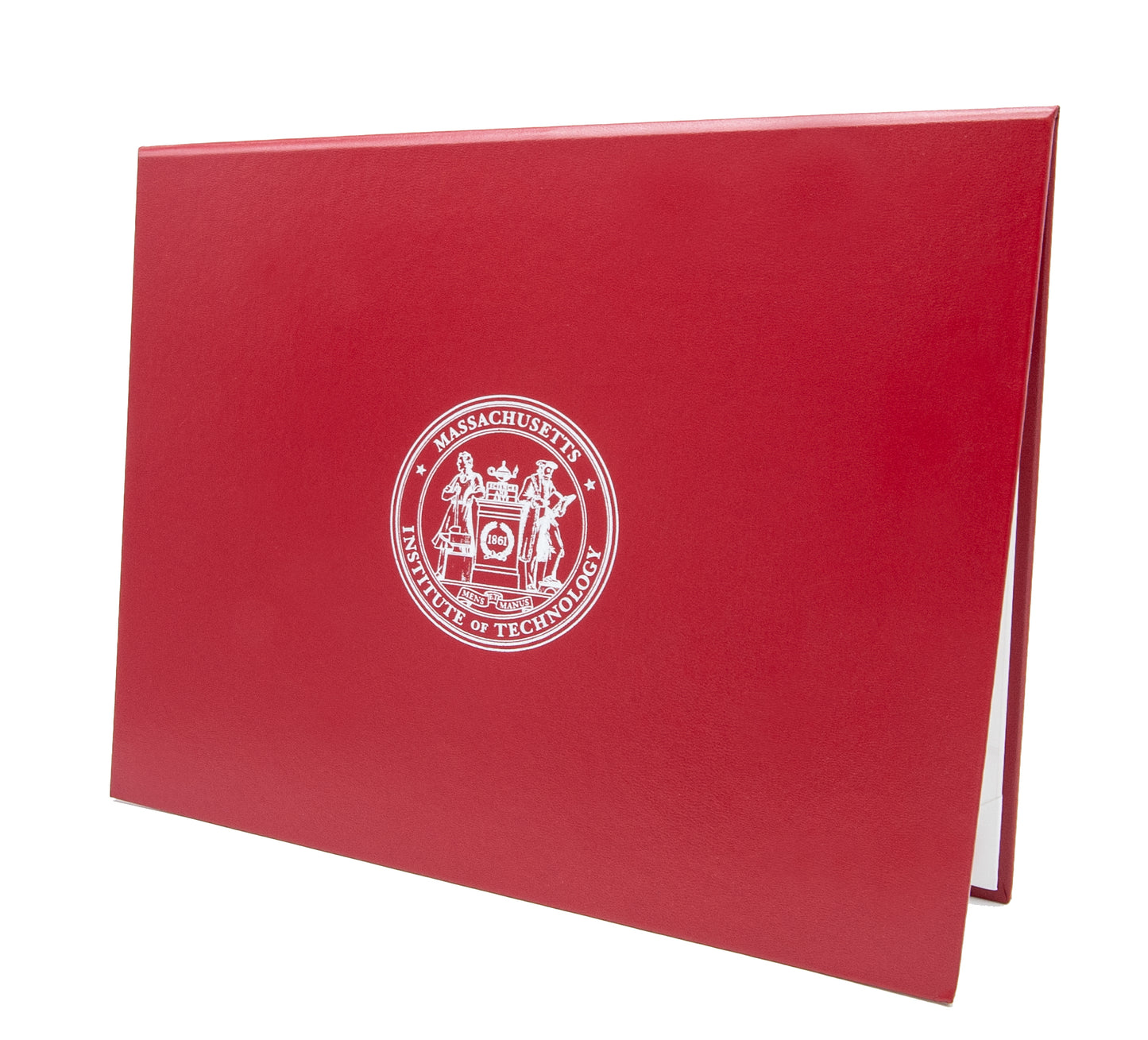 Custom Tent-Style Document Cover with Metallic Foil Printed Logo (+/- Text)