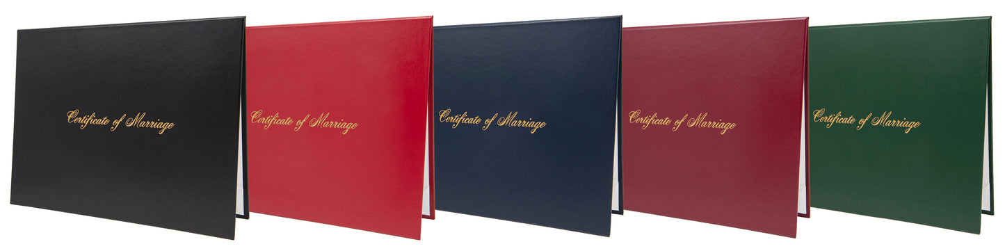 Classic "Certificate of Marriage" Tent-Style Document Cover