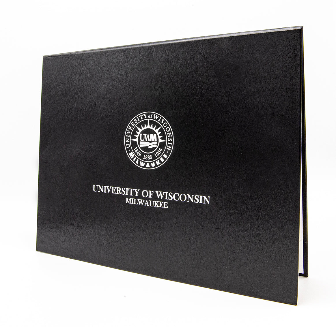 Custom Tent-Style Document Cover with Metallic Foil Printed Logo (+/- Text)