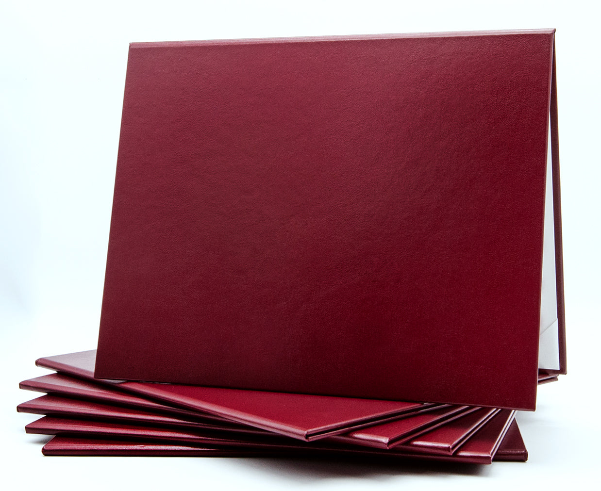 Custom Tent-Style Document Cover with Metallic Foil Printed Logo (+/- Text)