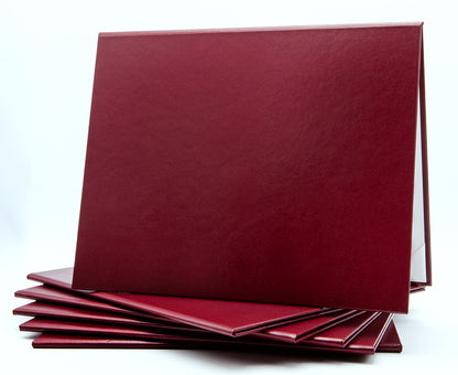 Custom Tent-Style Document Cover with Metallic Foil Printed Logo (+/- Text)