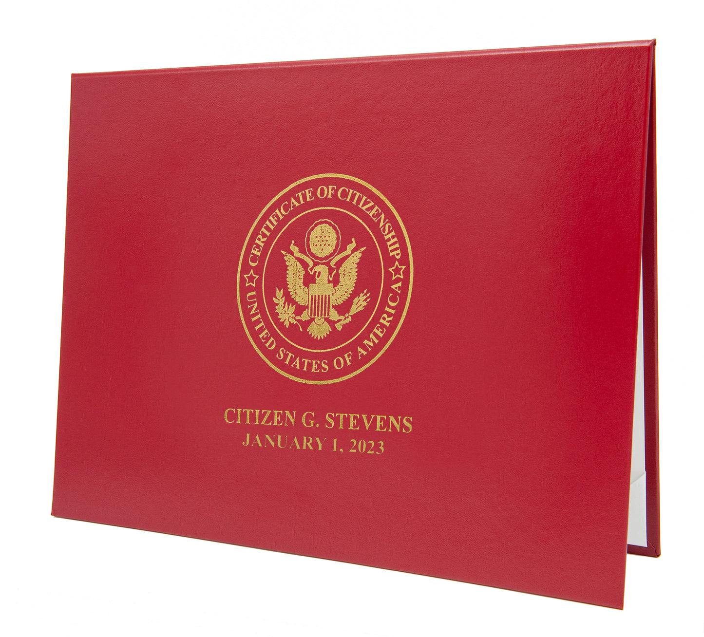 Classic "Certificate of Citizenship" Tent-Style Document Cover