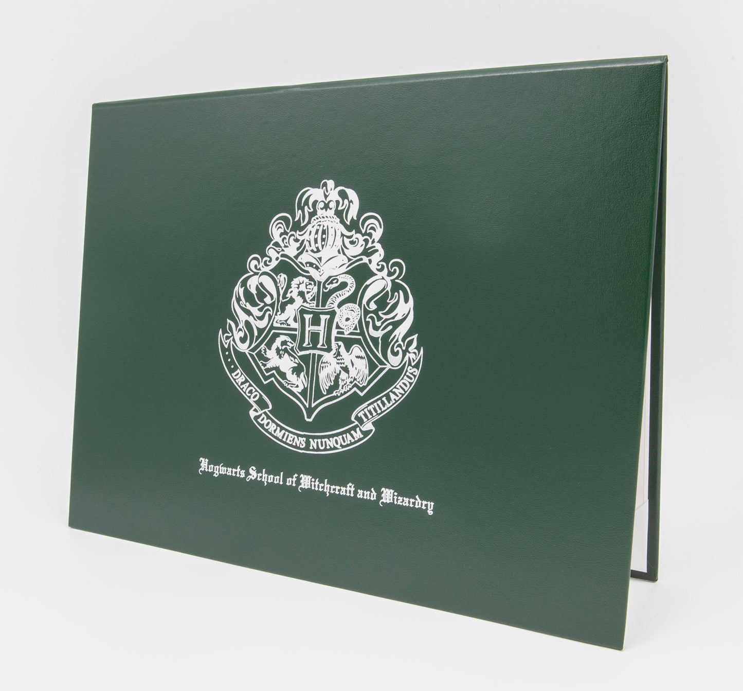 Custom Tent-Style Document Cover with Metallic Foil Printed Logo (+/- Text)