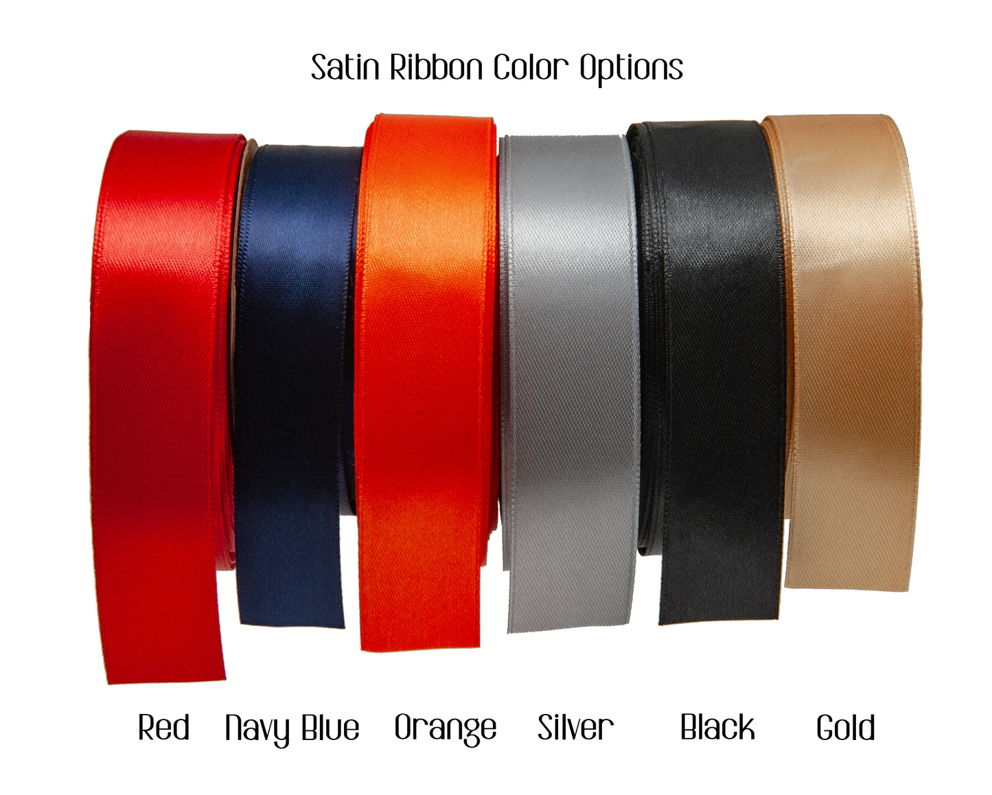 Interior satin ribbon corners available in a variety of color options such as red, navy blue, orange, silver, black, gold, or traditional white. Perfectly secure any certificate, diploma or award for professional display and recognition presentation