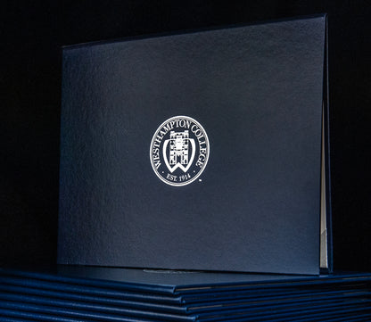 Custom Tent-Style Document Cover with Metallic Foil Printed Logo (+/- Text)